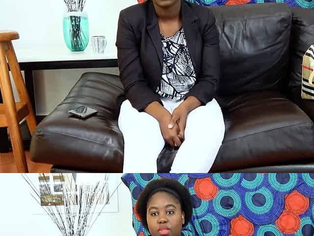 Big tits African Asanda deepthroats guy