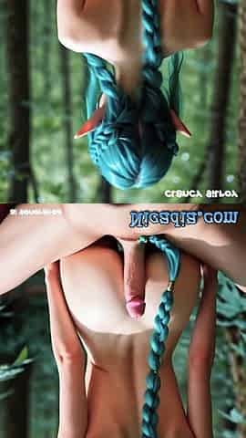 Teen AI Generated Elf Having Sex Outdoor