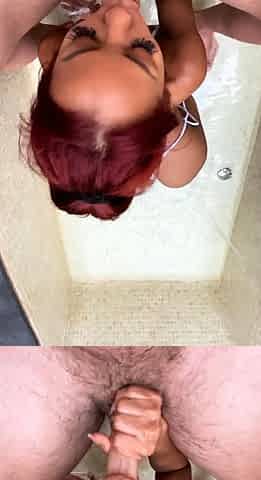 Japanese teen blowjob with creamy mustache