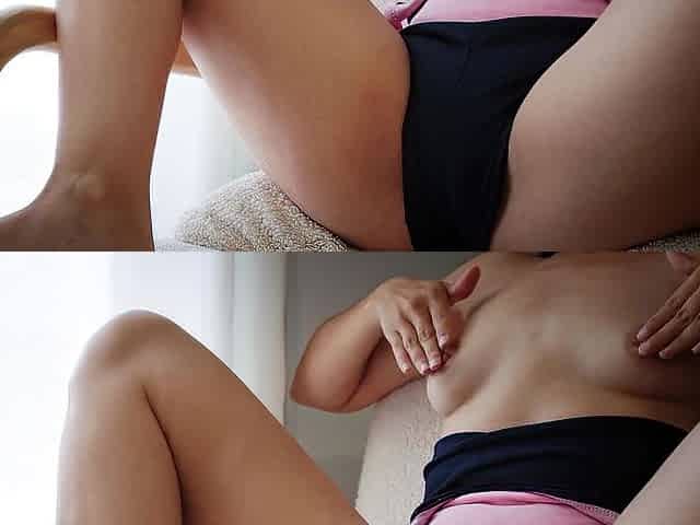 I touch my FLAWLESS VAGINA???? looking at my NEIGHBOUR????throughout the window until I cum????groaning intensely