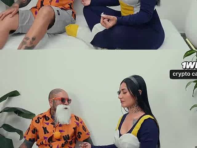 Veguetta blows Master Roshi's stiff cock, gulps his jism - LA ROLA.