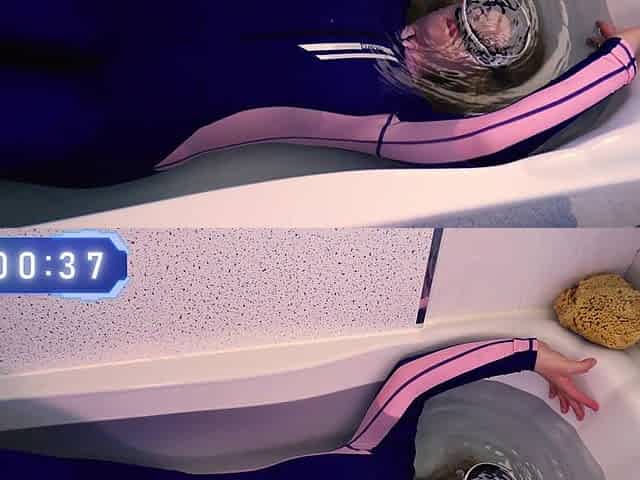 Breath & Blowjob Training with Huge Mask Facial