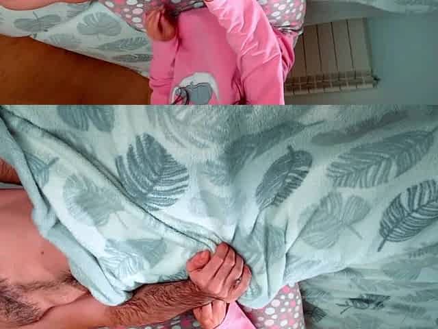 My Sexy Roommate Wakes Me Up, Plays With My Shlong and Makes Me Cum Hard