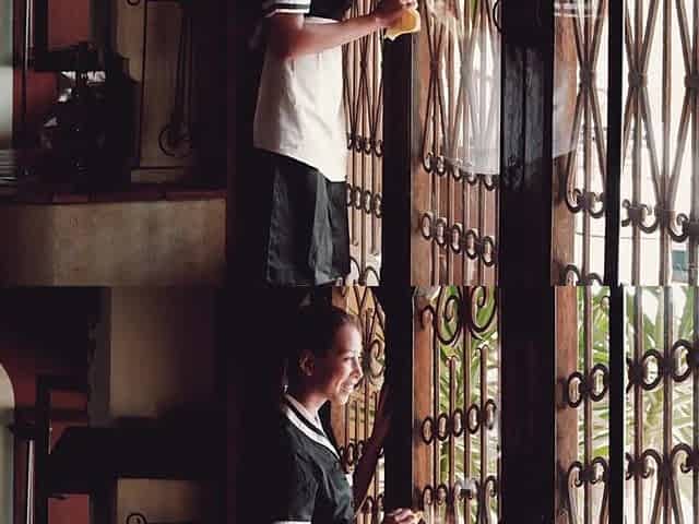 Housemaid Paula Shy and her lesbo headmistress