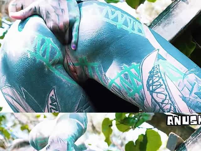 Outdoor Compilation From Skinny Tattoo Girl - Public Sex In Nature - Anal, Squirt, Atm