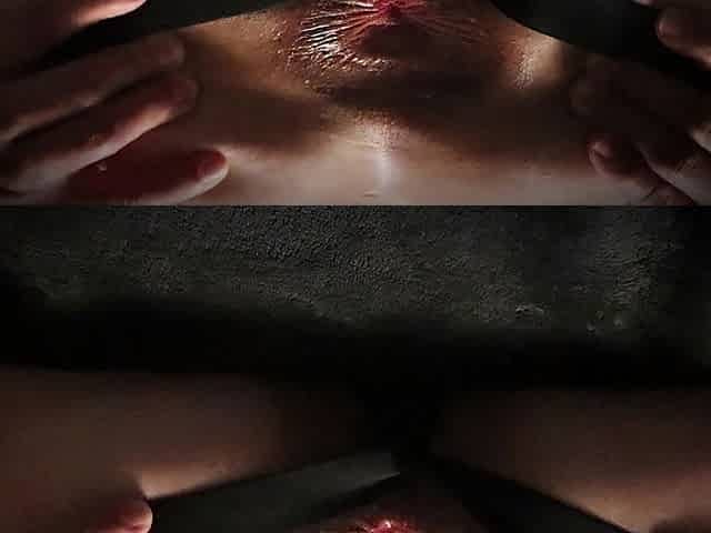 Smooth Femboy Streches Aperture [Cum Lube]