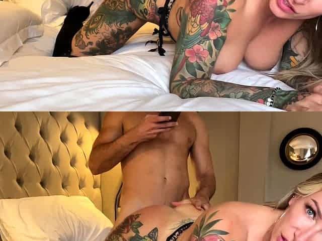 Nasty amateur blonde babe with slim
