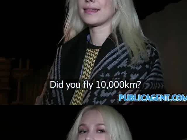 PublicAgent Golden-haired Russian likes a public bang