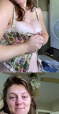Cute curly brunette solo webcam masturbation