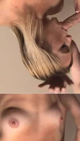 Teen Melanie Masters sucks and fucks old cock to enjoy hot cum on her face
