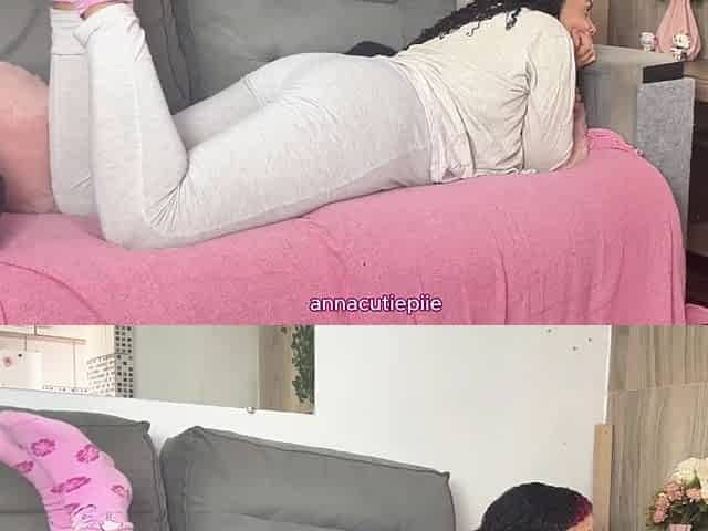 Curvy Gal Farting in Pajamas During the time that Watching TV