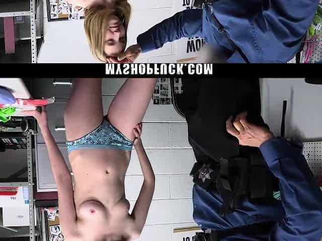 Caught Stealing, Claire Becomes Officer's Screw Toy - Myshopfuck