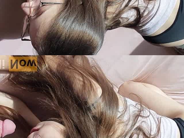 Additional petite vagina hard screwed and filled with cum by large man! Morning sex!