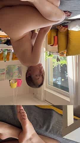 Naked Tease with a Hairy Pussy