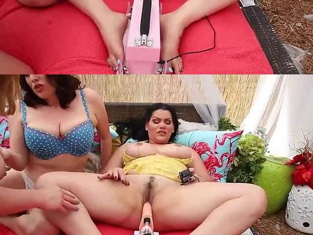 Busty Big Babes Angelina Castro and Harmonie Marquis Dicked