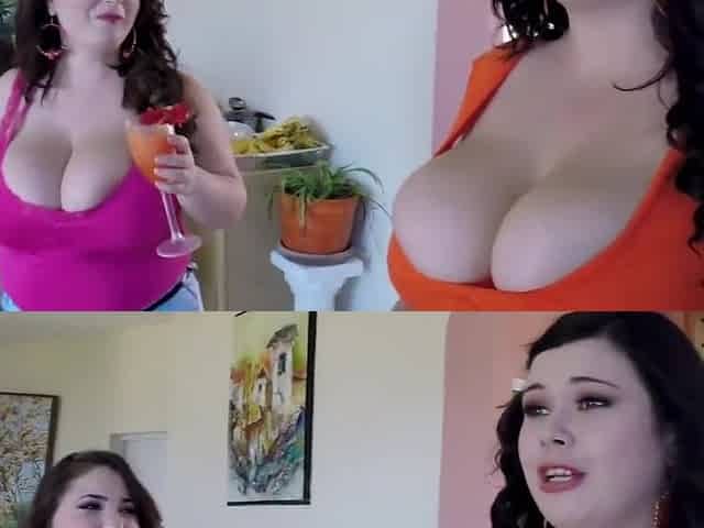 Brunette Seductress Working Her Big Boobs And Hot Ass