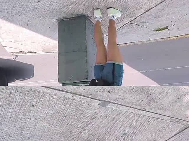 Picking up the teen street vendor, the guy proves to her that being a slut pays better