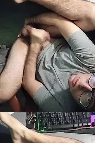 Top-Down View of Me Masturbating Until I Cummed