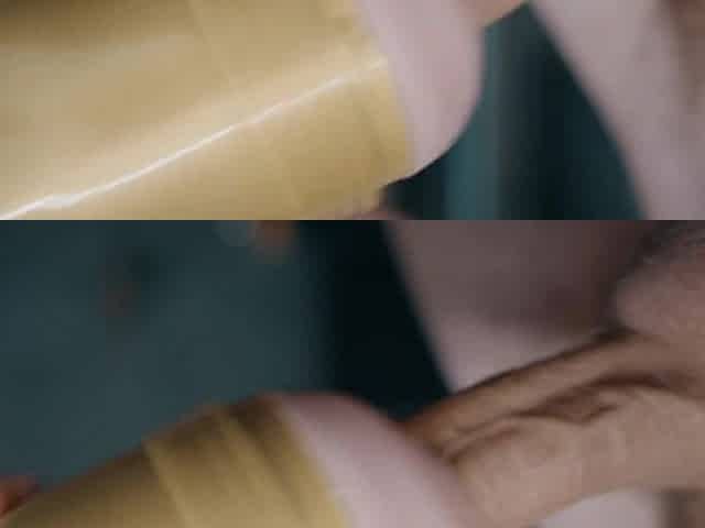 Large veiny white weenie banging fleshlight. Lots of cum!!! 4K