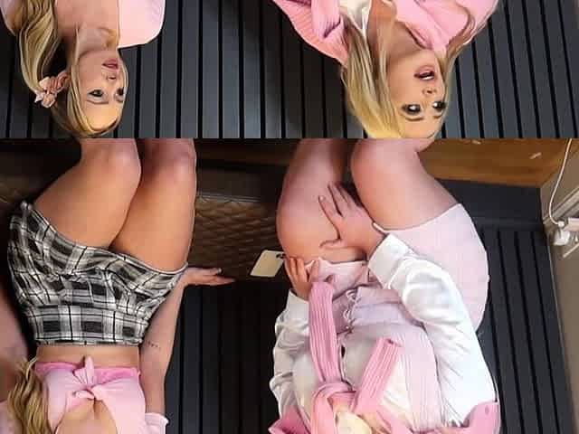 Pale blonde teen fucked by a black guy with big cock