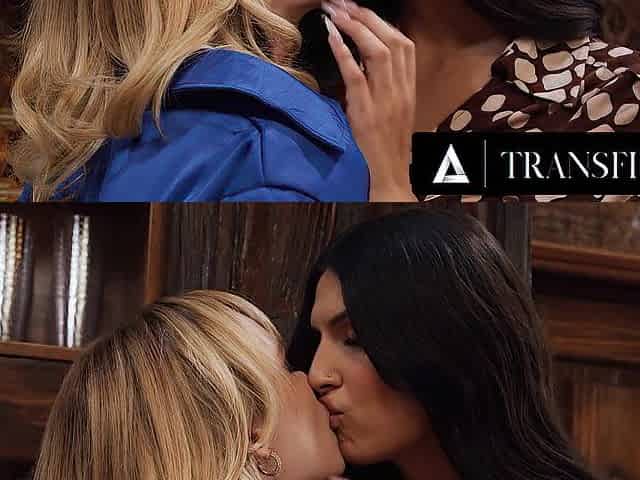 TRANSFIXED - Caught In Office Affair Zariah Aura & Lilly Bell Are Joined By Coworker Vanessa Vega
