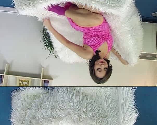 Busty brunette anal solo masturbation