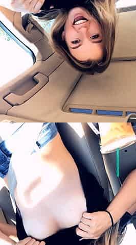 Brunette amateur teen masturbate to her boyfriend