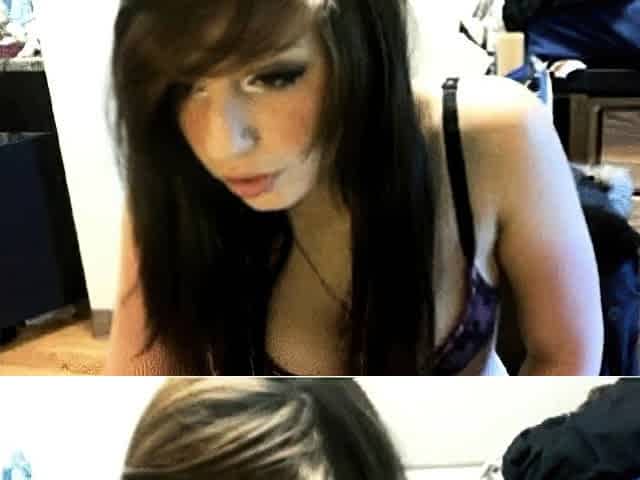 Redhead Webcam Girl Shows Off Her Tattooed Feet and Tits