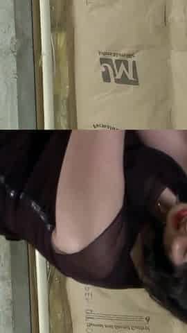 Stockinged slut gets spanked by lezdom before machine fucks her ass