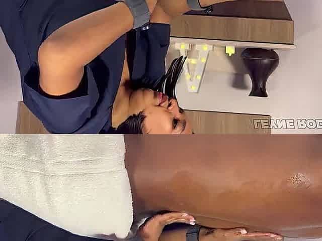 Glad ending massage for a Large Ebony Knob
