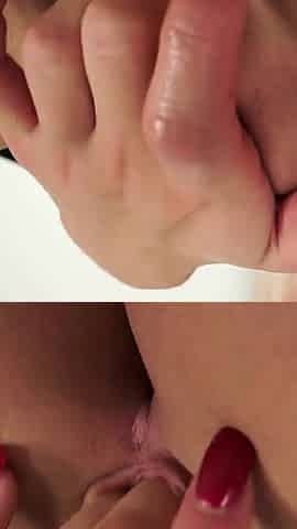 Sexy blonde woman pov pleasure