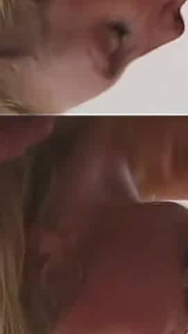 Beautiful Teen with Small Tits Ass Fucked and Cummed in Mouth by Two Monster Cocks