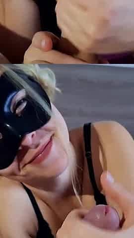 Blowjob and Fucking with a Masked Girl