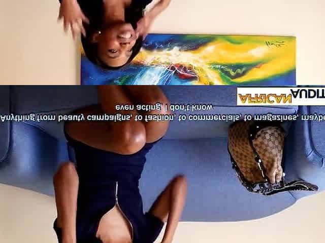 Hawt ebony chick drank large weenie and playgirl enjoyed hardcore vagina banging