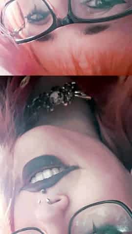 goth slut gets filled with cum