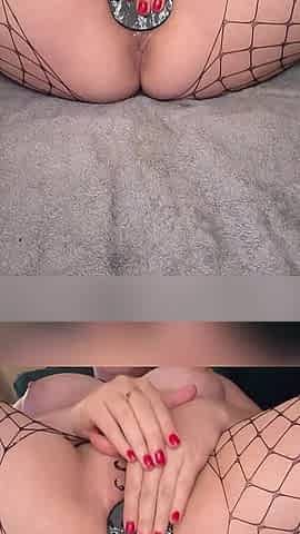 Sklavins Plays with Her Holes for Her Master!