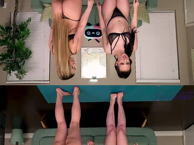 Yoga in Lingerie with Aubree and Lucy