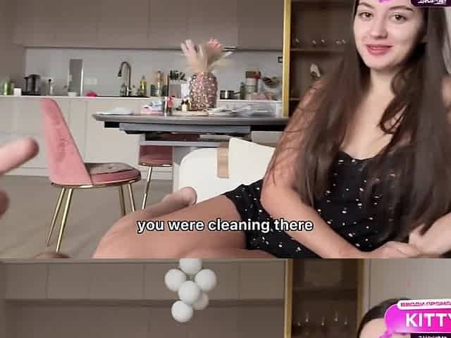 Stepbrother Jerking Off On Stepsister But She Caught Him - Cum In Mouth And Cum Inside Step Sis