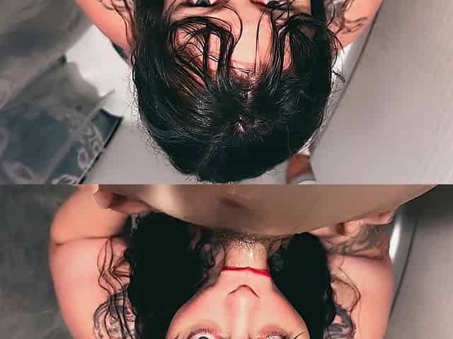 Shower oral job facial