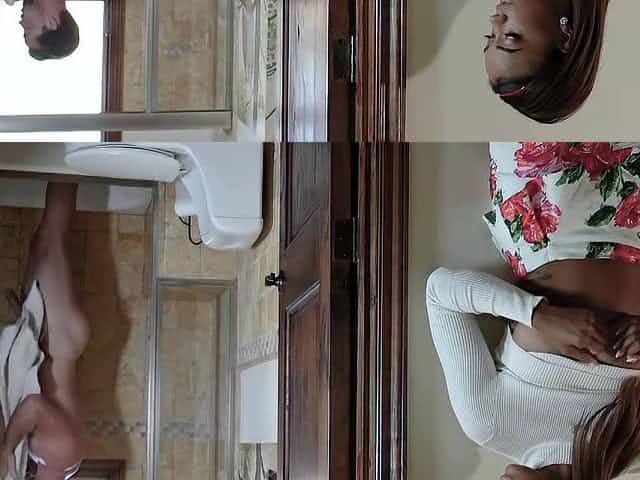 Step bro doggystyle fuck Harley Deans ebony pussy