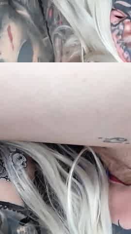 Completely Tatted up Goth Chick Fucked Like She Should Be