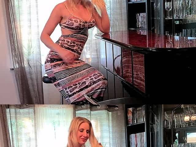 Blonde slut hardcore fuck and blowjob