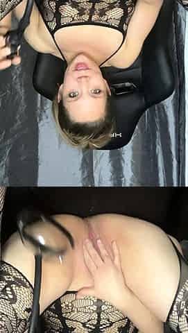 Fat Amateur With Big Jugs Masturbates With Toy