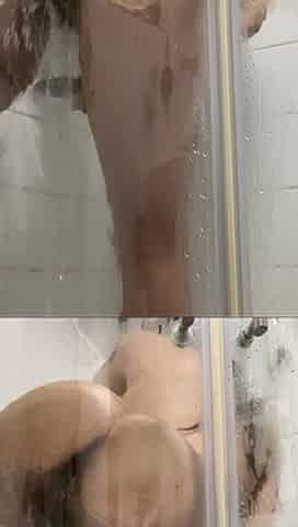 POV You Catch Your Stepmom Masturbating in the Shower