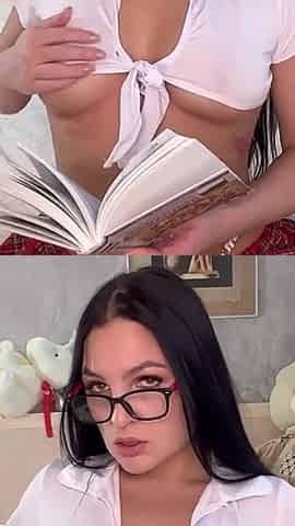 A Student Has Fun with a Dildo Instead of Studying