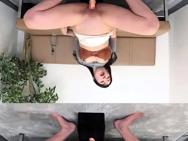 Stacked brunette goes solo toys and masturbation
