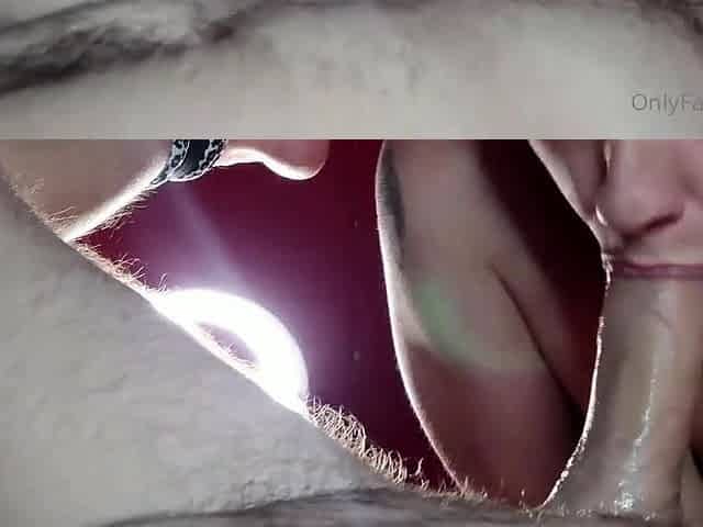 ShesNew Amateur brunette girlfriend POV blowjob handjob
