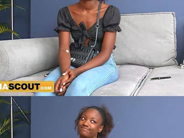 18yo African Lalin girl Gal Anal Railed By Large White Penis Producer In Homemade Try-out