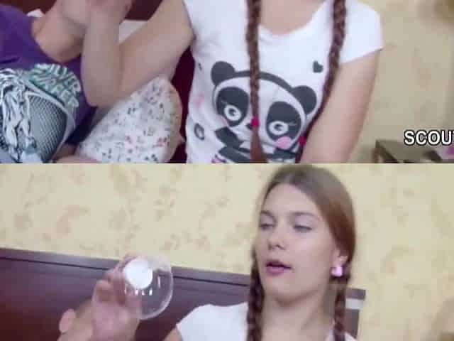 Extrem Cute Stepsister Get First Fuck And Facial By Bro
