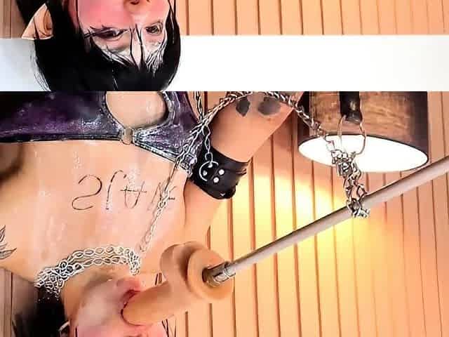 Stacked brunette goes solo toys and masturbation